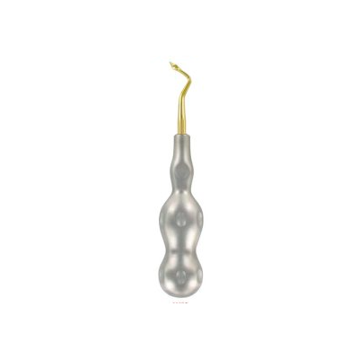 Root Elevator Anatomical Handle with Zirconium Nitride Coating - 3mm Left Curved