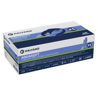 Halyard Aquasoft Nitrile gloves 250-300/Box