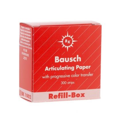 Bausch BK1002 Articulating paper Red 300 Strips 200u Refill