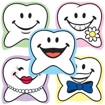 Happy Tooth Stickers 100/Box