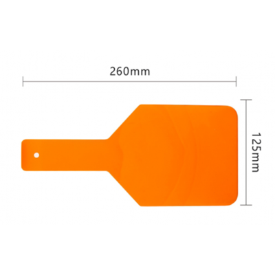 DentaMedix Orange Light Hand Shield 12.5cm X 26cm X 0.3cm