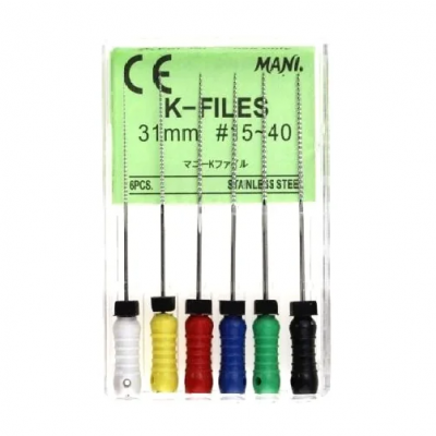 MANI K-Files 21mm 6/Pack