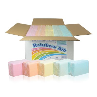 Medicom Rainbow Bibs 5 Colours 500/Box