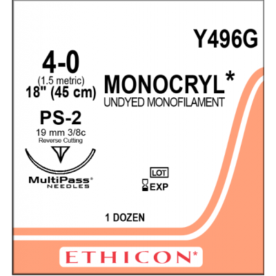 Monocryl (Absorbable) Suture 12/Box