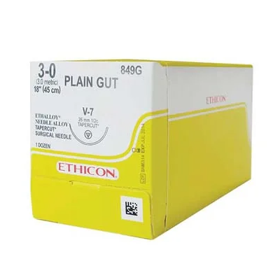 Ethicon Plain Gut Suture undyed (Absorbable)