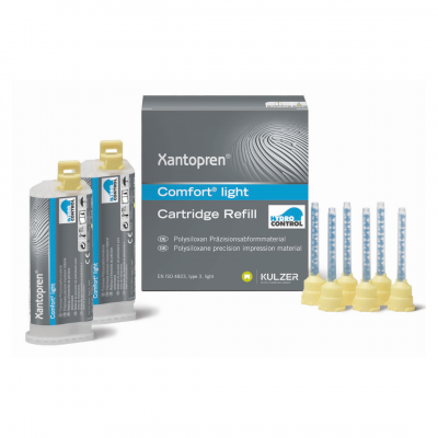 Kulzer Xantopren Comfort Light VPS Impression Material (2x 50ml + 6x mixing tips)