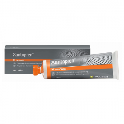 Kulzer Xantopren M Mucosa Orange Impression Material (1x 140ml Tube)