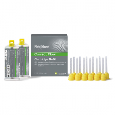 Kulzer Flexitime Correct Flow VPS Impression Material (2x 50ml + 12x mixing tips)