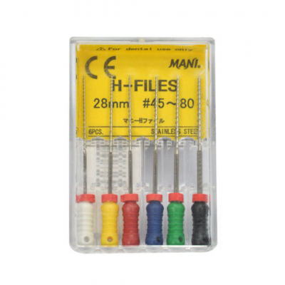 MANI H-Files 28mm 6/Pack