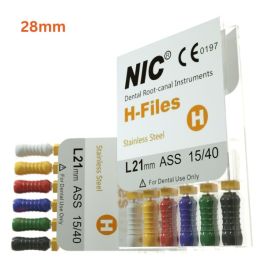 NIC H Files 28mm 6/Pk