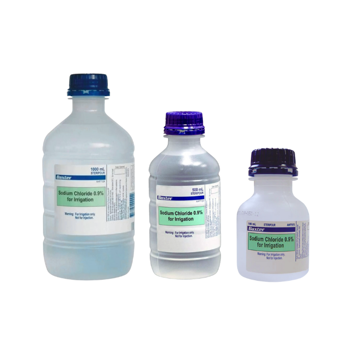 0.9% Saline Solution Bottle Baxter