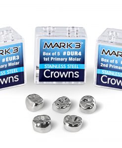 MARK3 Stainless Steel Crowns with box