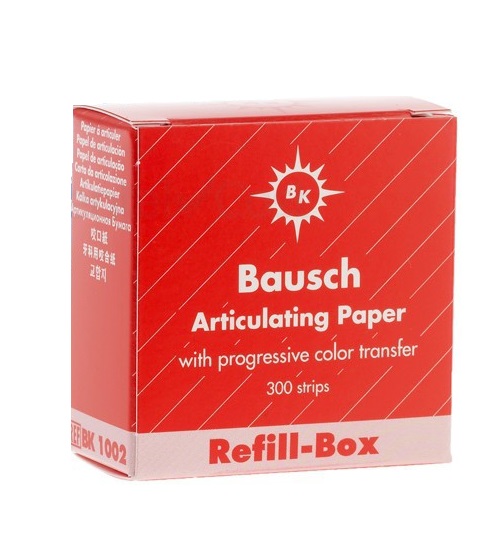 Bausch BK1002 Articulating paper Red 300 Strips 200u Refill-Box