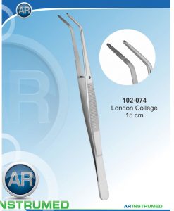 AR Instrumed Tweezers LondonCollege tweezers Serrated 15cm