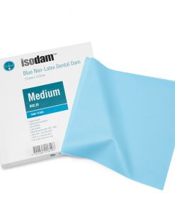 Ongard Isodam Non-Latex Dam Blue Medium 152mm x 152mm 20/Pack