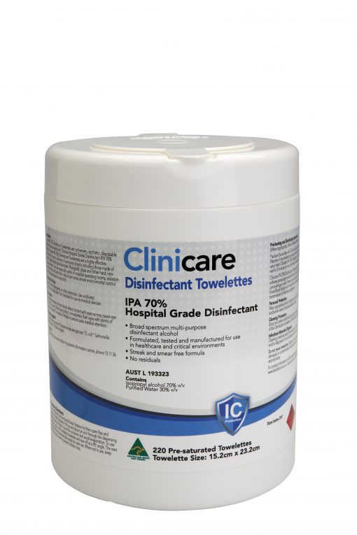 Clinicare Alcohol Wipes