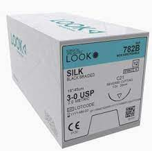 Look Suture Silk Braided 12/Box (Non-absorbable)