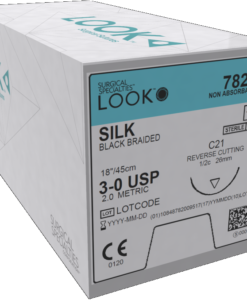 Look Suture Silk Braided 12/Box (Non-absorbable)