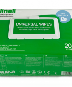 Clinell Universal Sanitising Wipes Flatpack 200 Pack