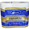 Swan Premium Toilet Paper 2ply 400 Sheets x 12 bags of 4 (48 rolls)