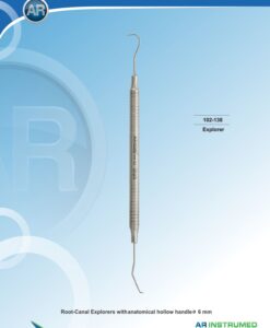 AR Instrumed Root Canal Explorer 130 mm Hollow Handle in Anatomic 6 mm