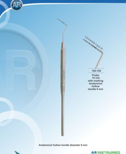 AR Instrumed Periodontal Probe 10 mm with marking Anatomical Hollow Handle 6 mm