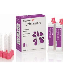 Zhermack Hydrorise (Monophase) 2x50ml Cartridge + 6 pink mixing tips