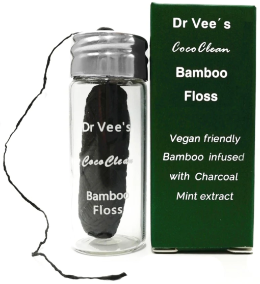 CocoClean Eco-friendly, Bamboo Floss, fully biodegradable, Mint Extract 30m