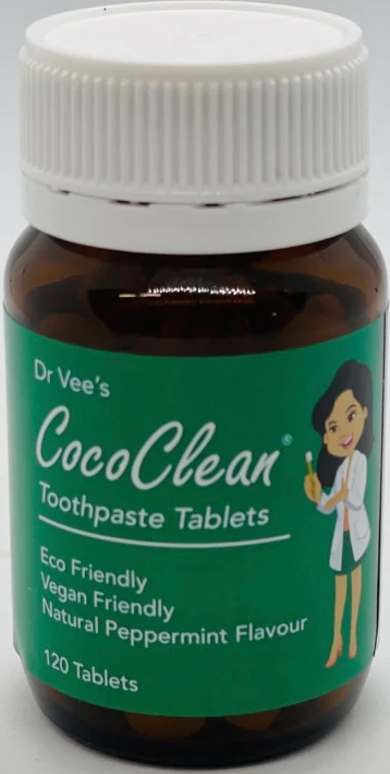 CocoClean Toothpaste Tablets 120 tablets per Jar