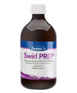 Dentalife Hydrogen Peroxide Swirl Prep 1% Mouthrinse Wildberry 500ml