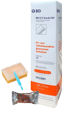 Ez-Scrub 4% Chlorhexidine Gluconate 30/Box