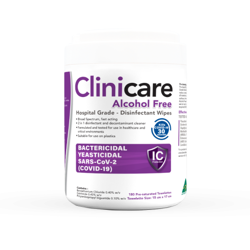 Clinicare Alcohol Free Disinfectant Towelette Refill