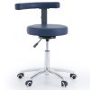 Round Stool With Armrest Front