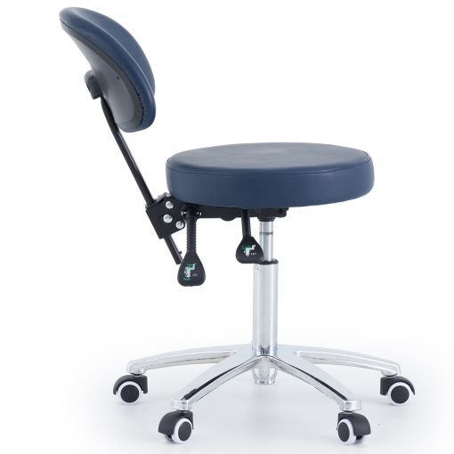 Round Stool With Backrest Adjusted