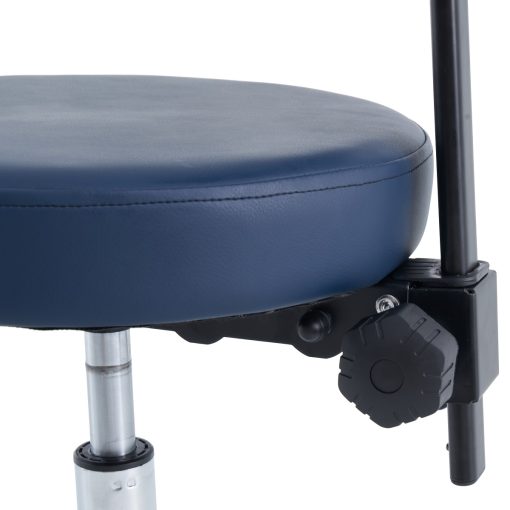 Round Stool With Backrest close-up
