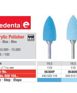 Edenta Acrylic Polisher HP Blue 6Bag