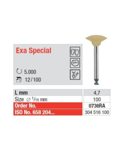 ED190827 Edenta Exa Special Yellow RA 12/Pack Convex 0736
